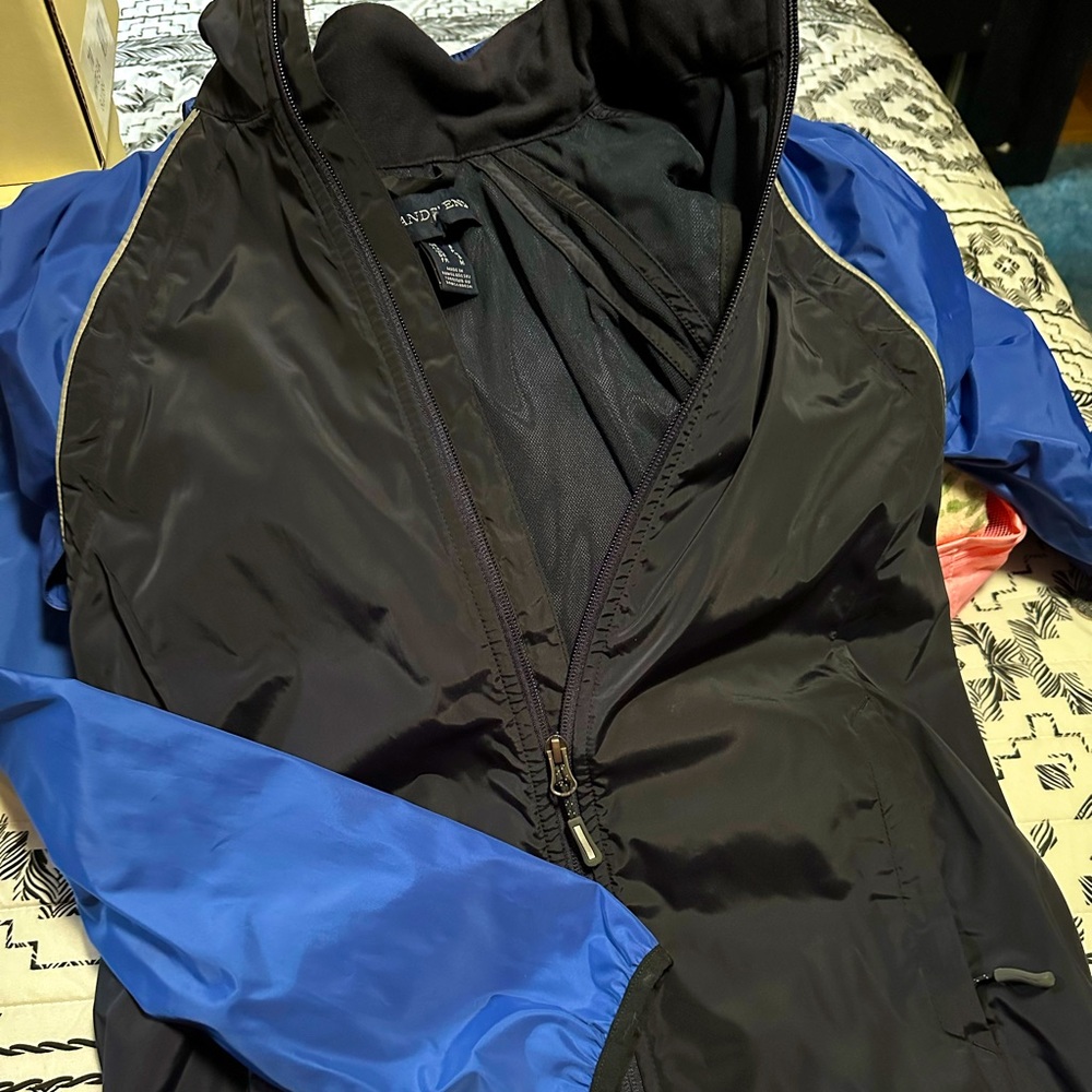 Lands' End Navy and Black Jacket